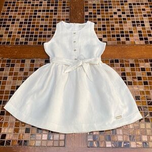 Pili Carrera Spain Linen- Metallic Formal Girls Dress